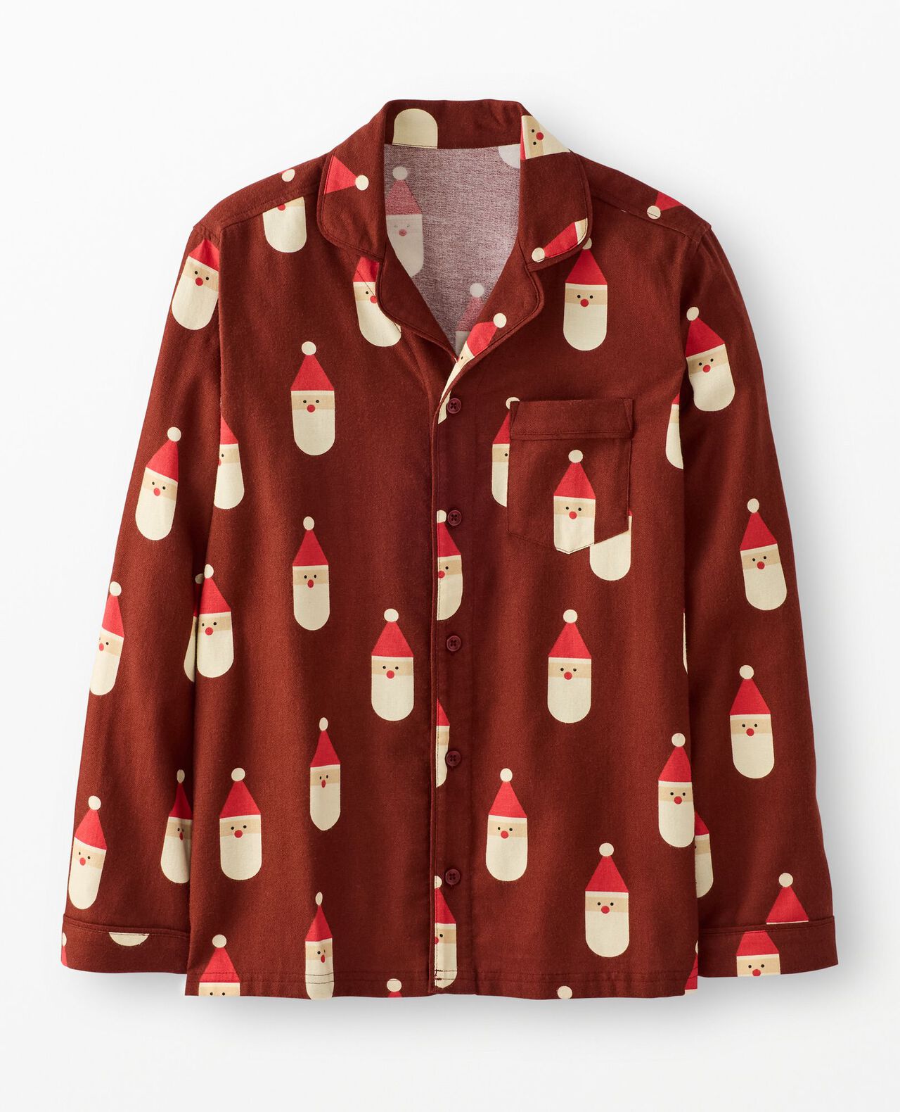 Adult Holiday Flannel Pajama Top