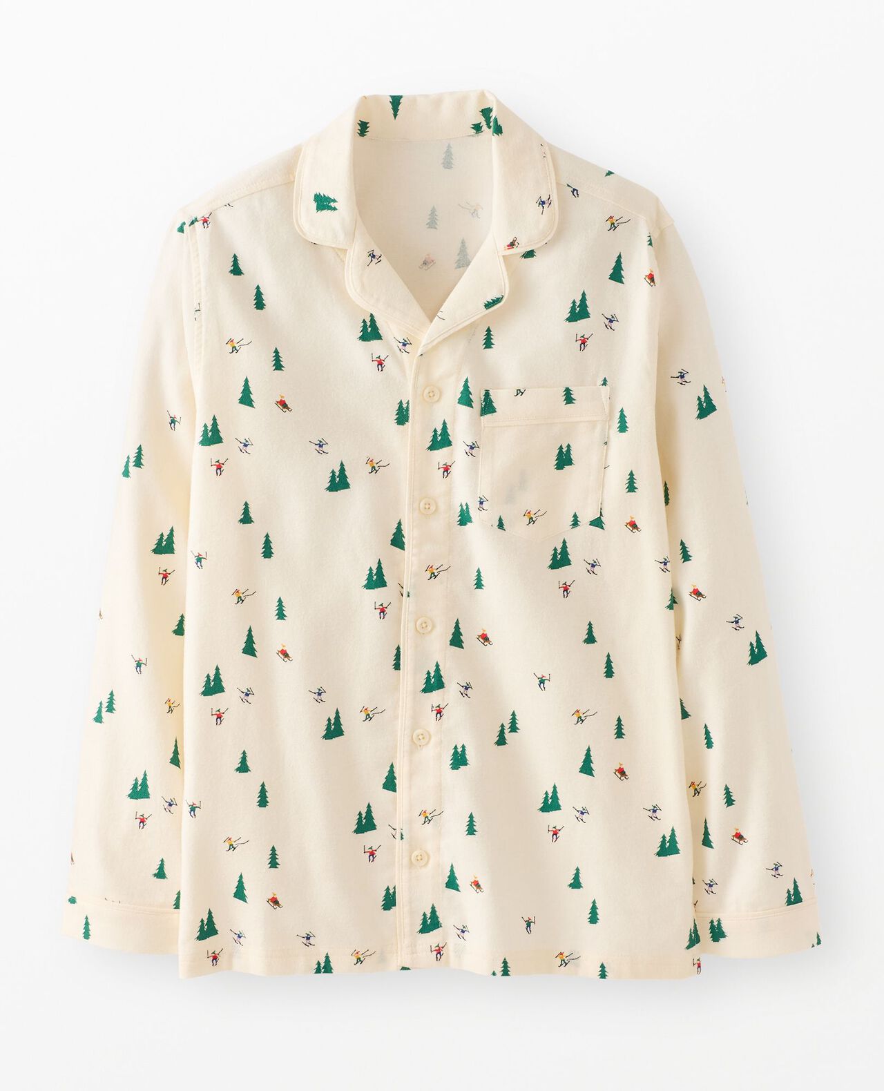 Adult Holiday Flannel Pajama Top