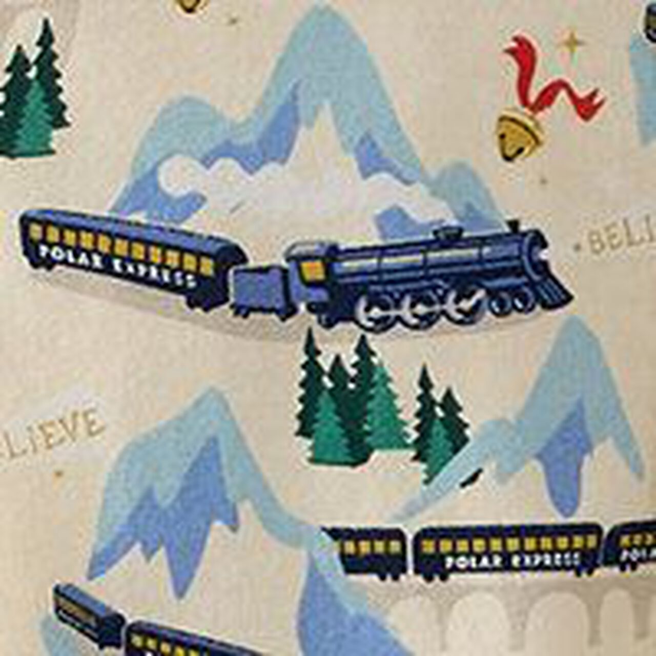 Adult The Polar Express Flannel Pajama Top - Image 6
