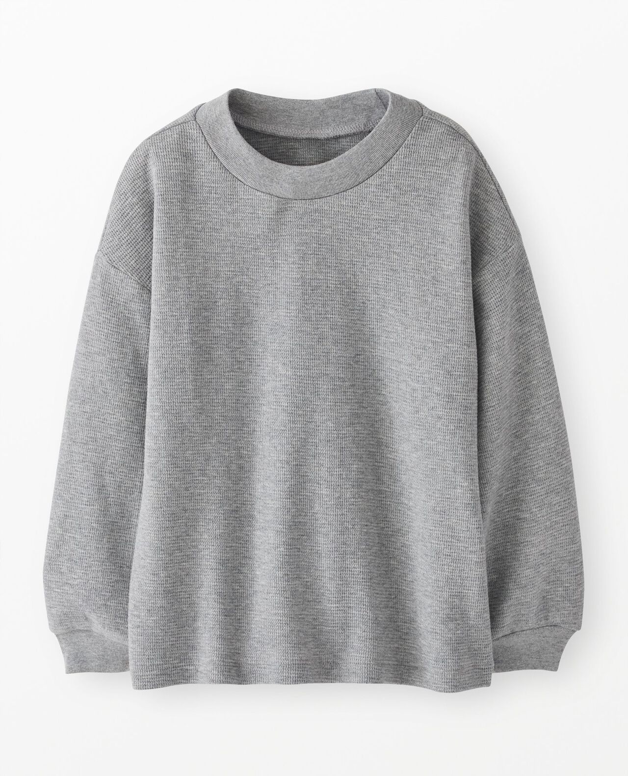 Long Sleeve Oversized Waffle Crewneck