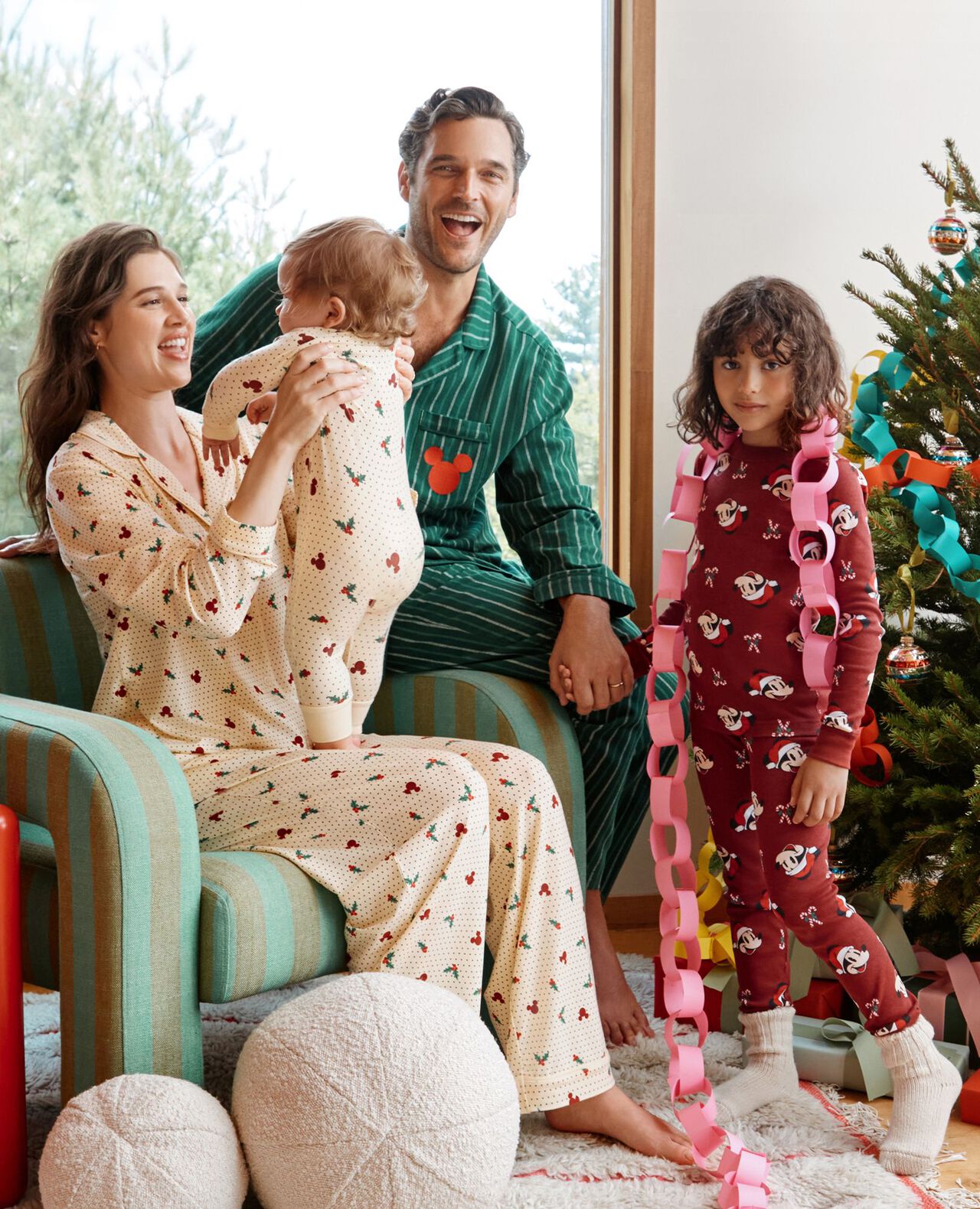 Women's Disney Mickey Mouse Holiday HannaSoft™ Long Sleeve Pajama Set - Image 4