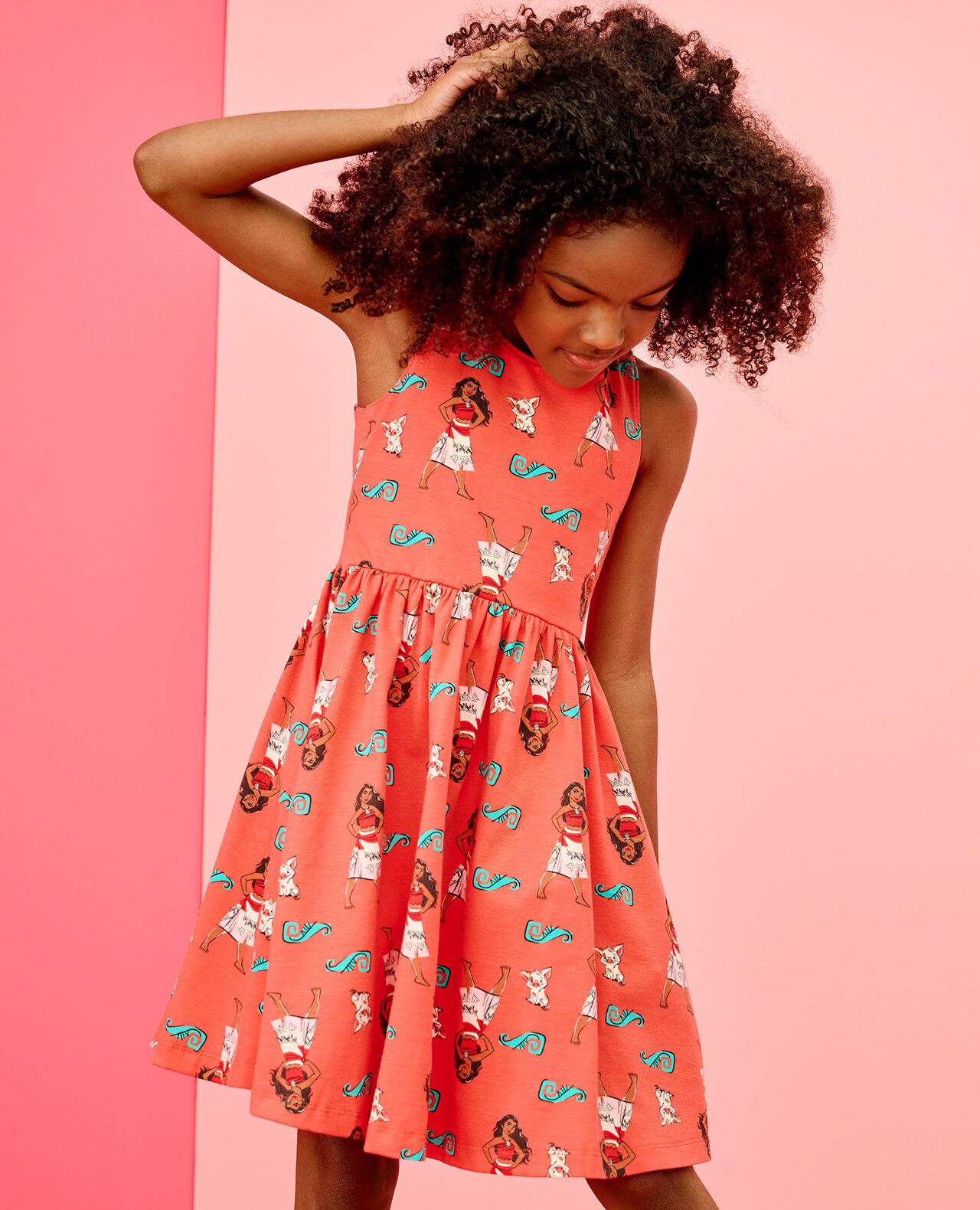 Disney Moana Crossback Skater Dress with Pockets - Image 4
