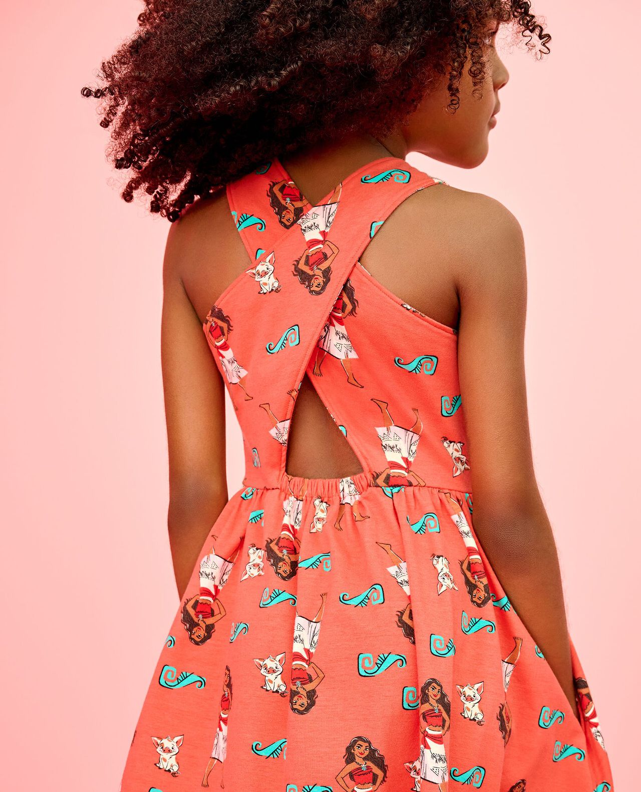 Disney Moana Crossback Skater Dress with Pockets - Image 5