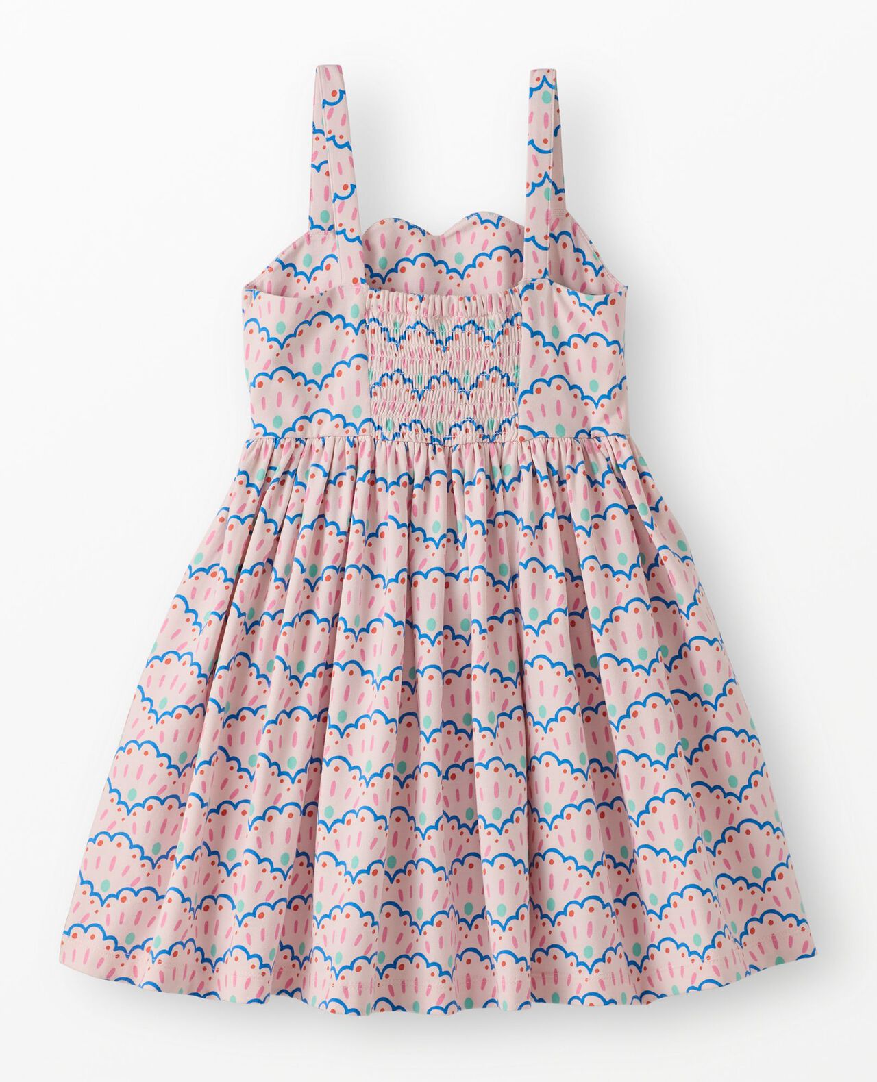 Sleeveless Scalloped Skater Dress with Pockets - Image 3