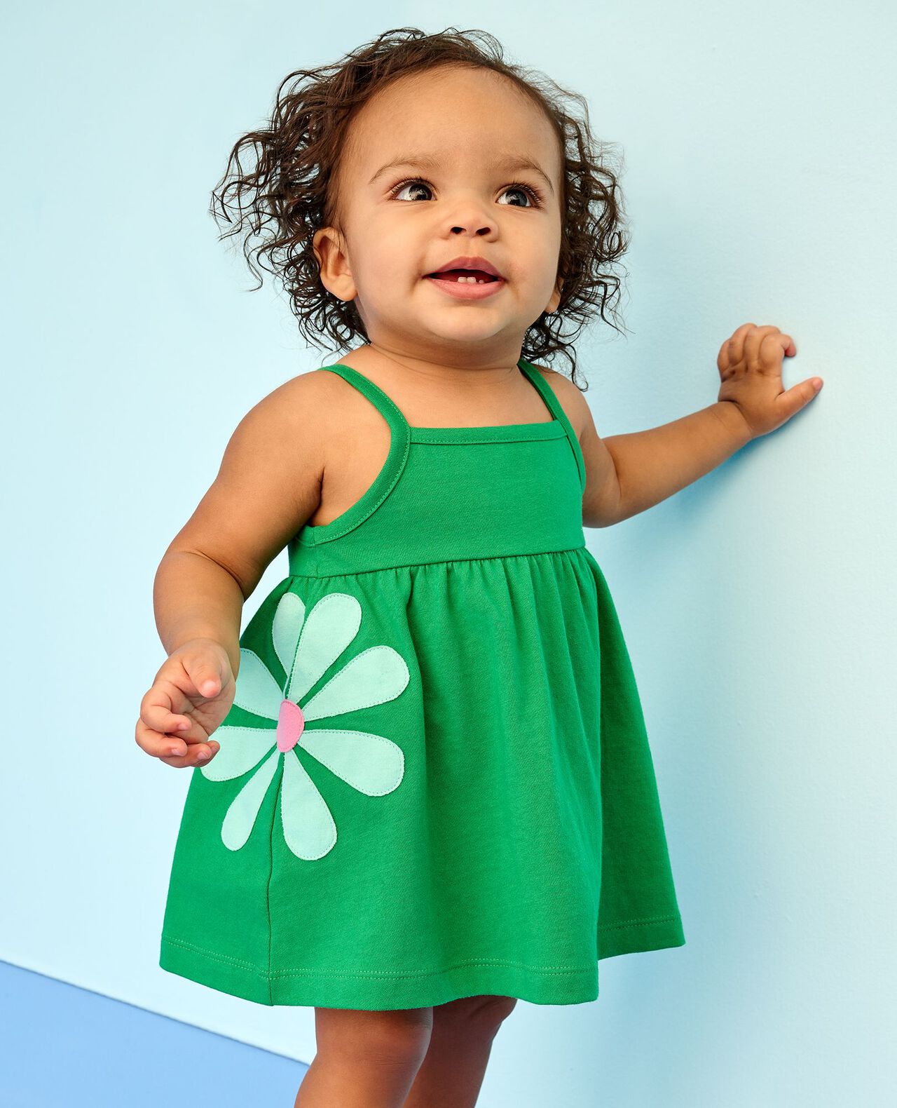 Baby Sleeveless Flower Dress & Bloomers Set - Image 5